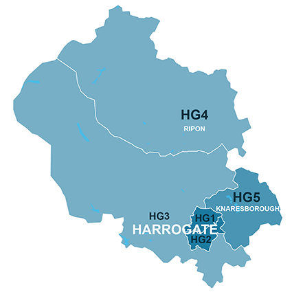 Harrogate Map (House Sale Data)